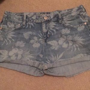 Denim shorts